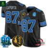 Men’s Detroit Lions 2024 90th & John Madden Sam Laporta Black Jersey