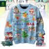 Merry Blueymas Family Ugly Christmas Sweater