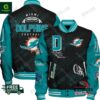 Miami Dolphins Football Button Down Baseball Varsity Jacket