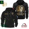 Montpellier HSC Gold Logo Quarter Zip Hoodie