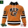 NCAA Rochester Institute Of Technology Tigers Ice Hockey Personalized Home Hoodie