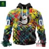 NHL Anaheim Ducks Autism Awareness Personalized Hoodie