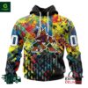 NHL Arizona Coyotes Autism Awareness Personalized Hoodie