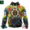 NHL Boston Bruins Autism Awareness Personalized Hoodie