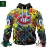 NHL Montreal Canadiens Autism Awareness Personalized Hoodie