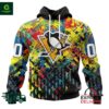 NHL Pittsburgh Penguins Autism Awareness Personalized Hoodie
