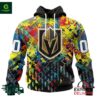 NHL Vegas Golden Knights Autism Awareness Personalized Hoodie