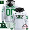 Oregon Ducks 2024 Custom White Pullover Hoodie