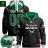 Philadelphia Eagles 2024 Custom Black Pullover Hoodie