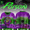 Poison Hardcore Rock And Roll Ugly Christmas Sweater
