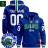 Seattle Seahawks Throwback Est 1976 Royal Pullover Hoodie