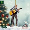 Zach Bryan Guitar Christmas Ornament