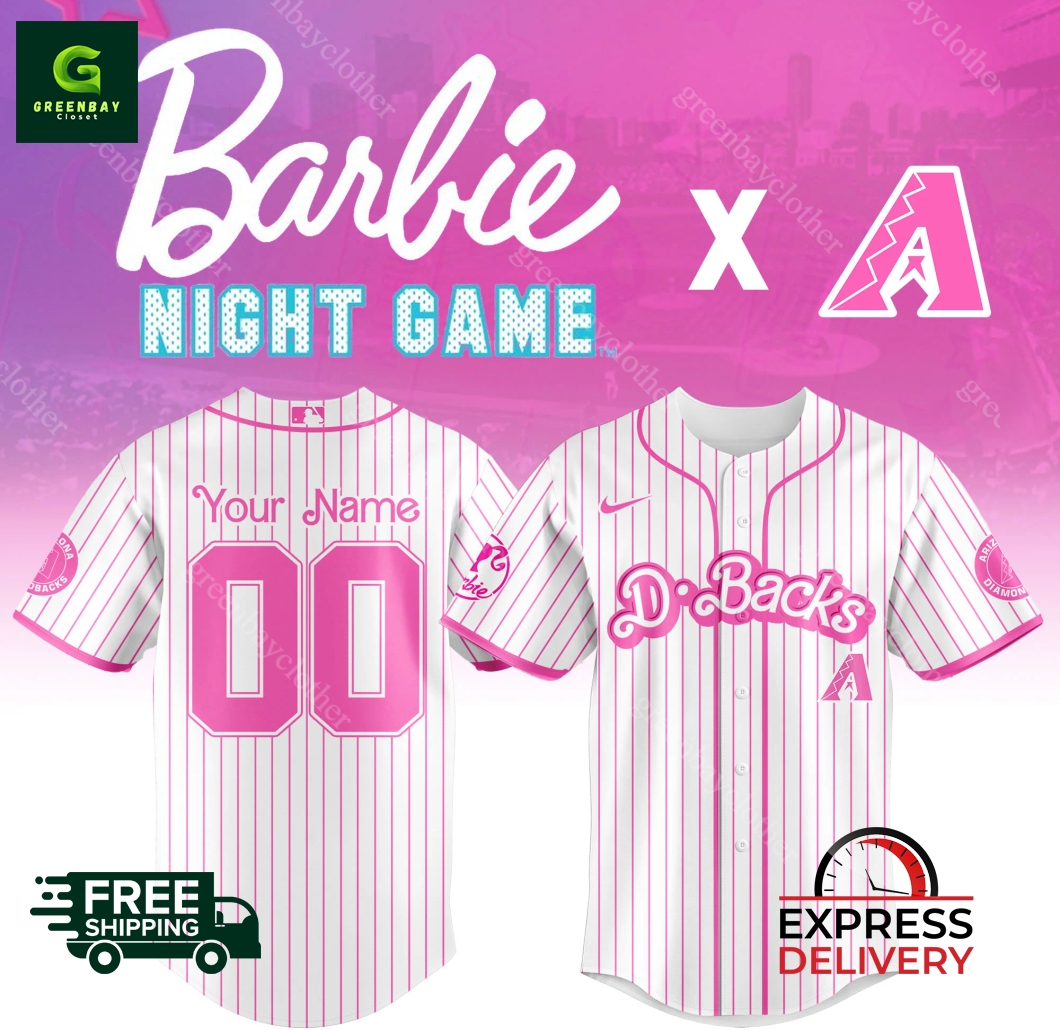 Arizona Diamondbacks x Barbie Night Game Personalized MLB Jersey