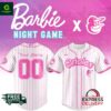 Baltimore Orioles x Barbie Night Game Personalized MLB Jersey