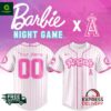 Los Angeles Angels x Barbie Night Game Personalized MLB Jersey