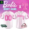 Texas Rangers x Barbie Night Game Personalized MLB Jersey 2025