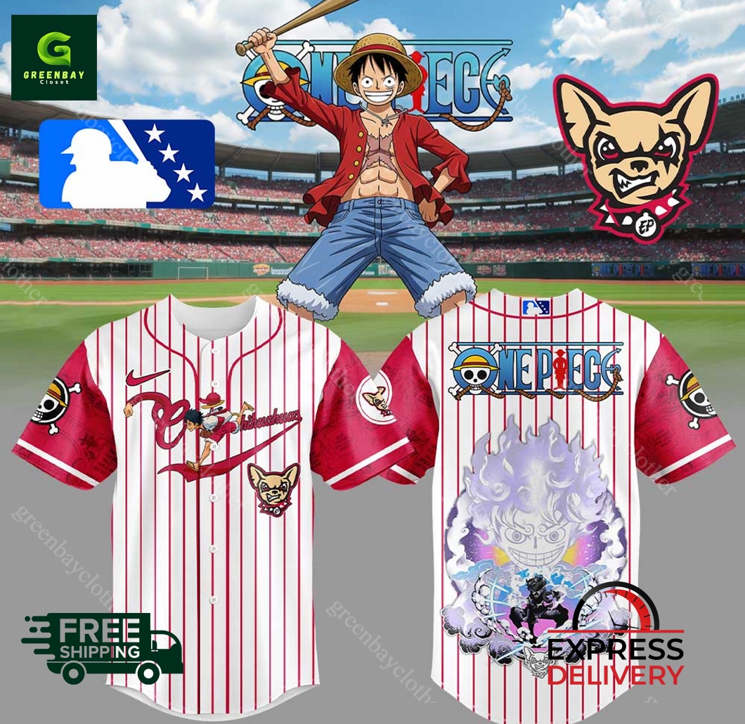 El Paso Chihuahuas Straw Hat Luffy Gear 5 Baseball Jersey