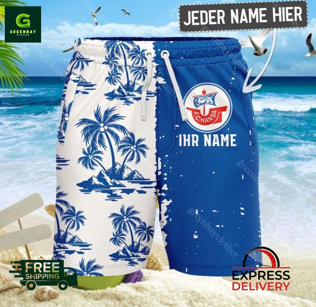 FC Hansa Rostock Individueller Name Summer 2025 Hawaiian Shirt FC Hansa Rostock Individueller Name Summer 2025 Hawaiian Shirt