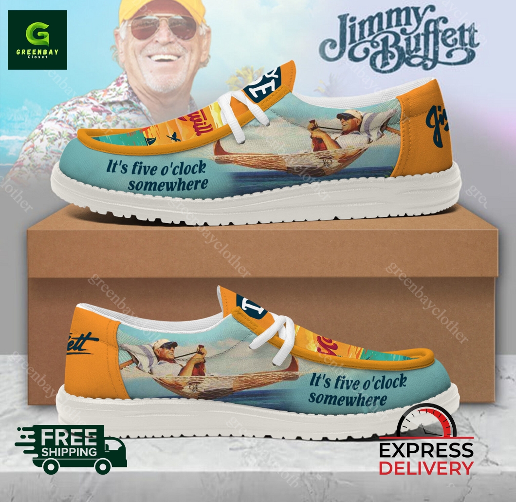 Jimmy Buffett It’s 5 O’Clock Somewhere Hey Dude Shoes