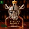 Las Vegas Raiders 65th Anniversary 2025 Whiskey Bottle