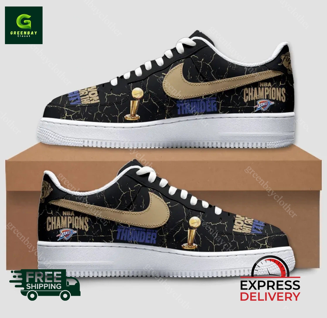 Oklahoma City Thunder Up NBA Champions 2025 Basketball NAF Shoes