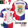 Philadelphia Phillies Puerto Rico 2025 Custom Name Baseball Jersey