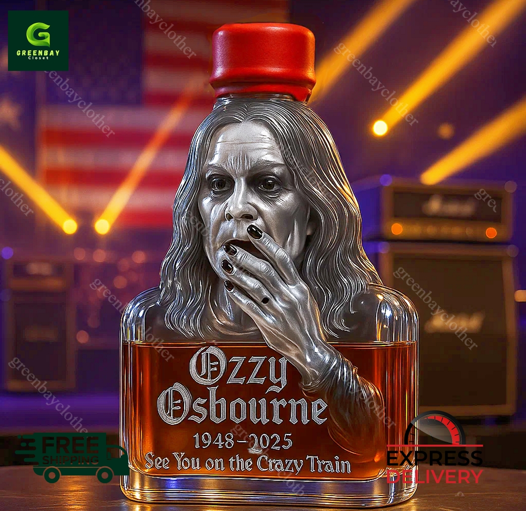 Ozzy Osbourne See You on the Crazy Train Memorial Whiskey Bottle Ozzy Osbourne See You on the Crazy Train Memorial Whiskey Bottle