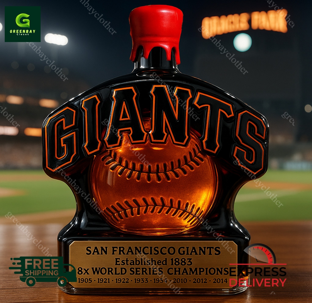 San Francisco Giants 8x World Series Champions Whiskey Bottle San Francisco Giants 8x World Series Champions Whiskey Bottle