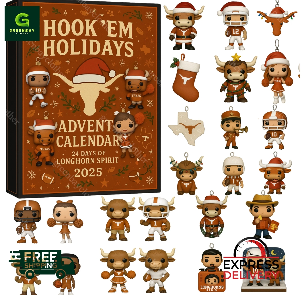 Texas Longhorns Hook Em Holidays 2025 Advent Calendar
