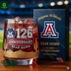 Arizona Wildcats 126th Anniversary Whiskey Glass