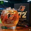 Baltimore Orioles Anniversary 72nd Whiskey Glass