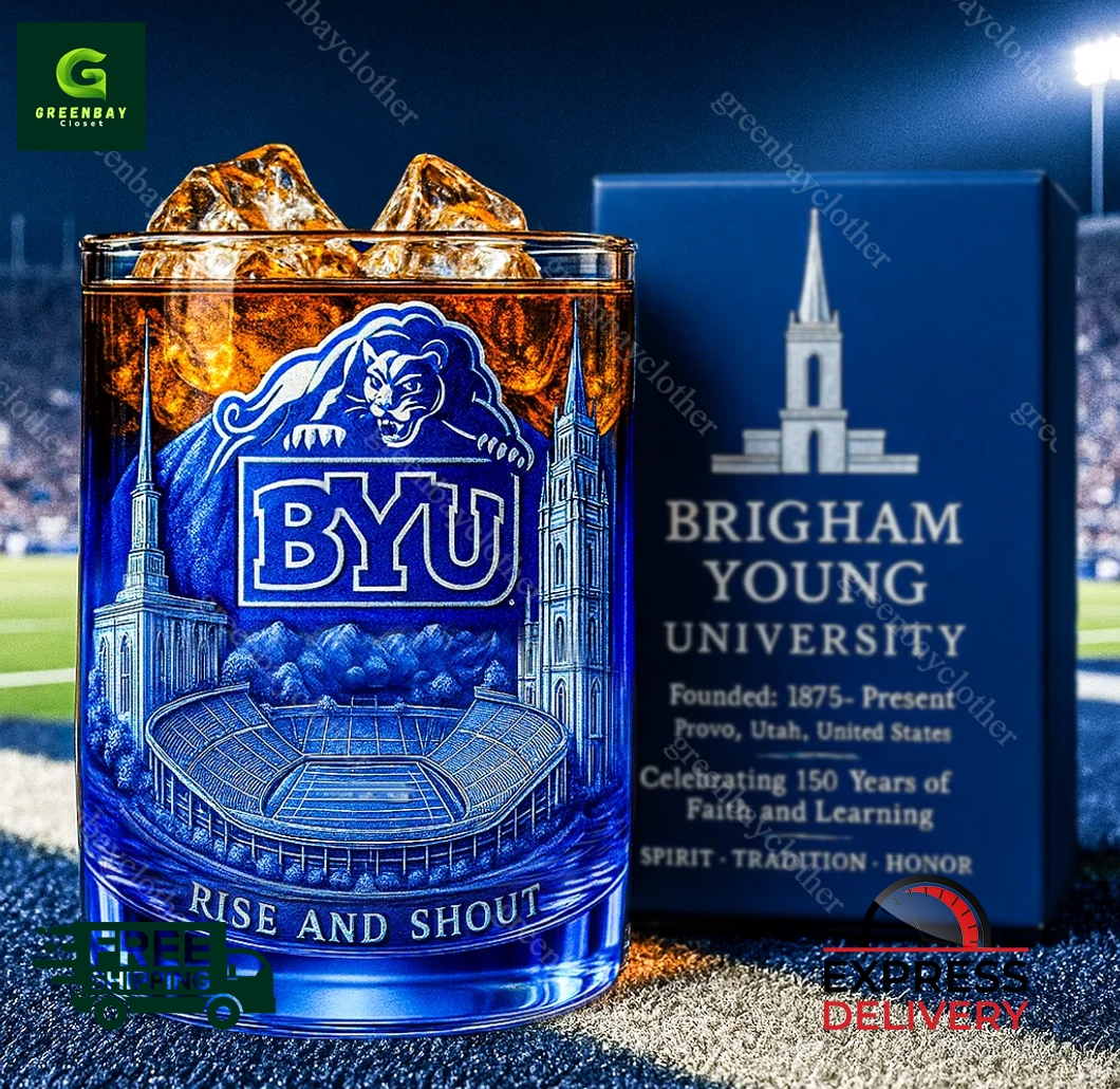 BYU 150th Anniversary Whiskey Glass
