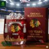 Chicago Blackhawks 100th Anniversary Whiskey Glass