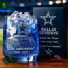 Dallas Cowboys 65th Anniversary Whiskey Glass