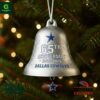 Dallas Cowboys 65th nniversary Christmas Bell Ornament