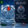 Edmonton Oilers 54th Anniversary Whiskey Glass