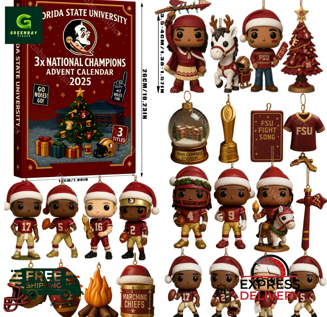 Florida State University 3x National Champions Advent Calendar 2025 Florida State University 3x National Champions Advent Calendar 2025