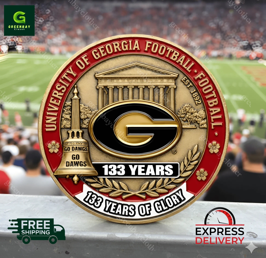 Georgia Bulldogs Football 133th Anniversary Commemorative Coin Georgia Bulldogs Football 133th Anniversary Commemorative Coin