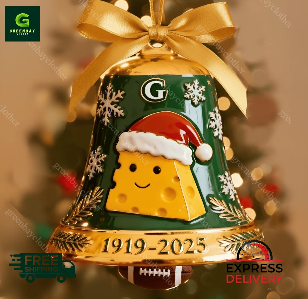 Green Bay Packers 106th Anniversary Christmas Bell Ornament