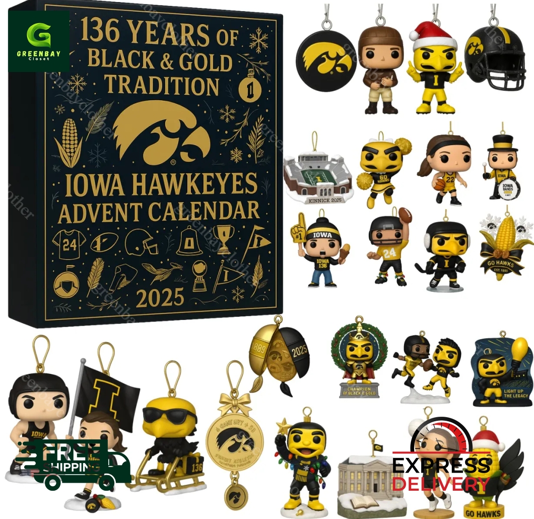 Iowa Hawkeyes 136th Anniversary Advent Calendar 2025