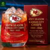 Kansas City Chiefs 65th Season Anniversary Whiskey Glass