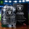Las Vegas Raiders 65th Anniversary Whiskey Glass