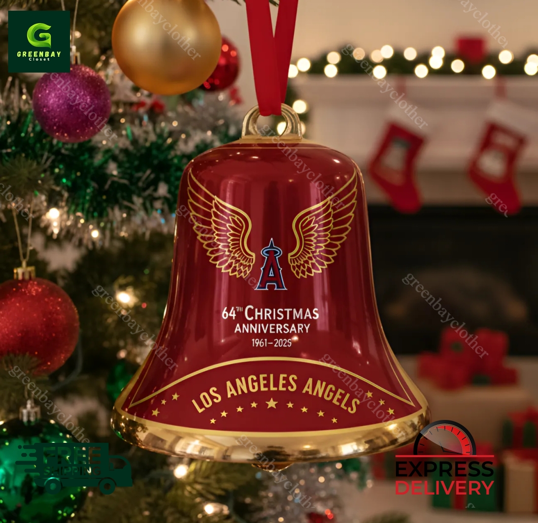 Los Angeles Angels 64th Anniversary Christmas Jingle Bell Ornament