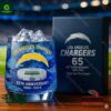 Los Angeles Chargers 65th Anniversary Whiskey Glass
