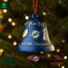 Miami Dolphins 1972 Championship Christmas Bell Ornament