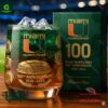 Miami Hurricanes 100th Anniversary Whiskey Glass