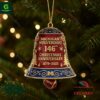 Michigan Wolverines 146th Anniversary Christmas Bell Ornament