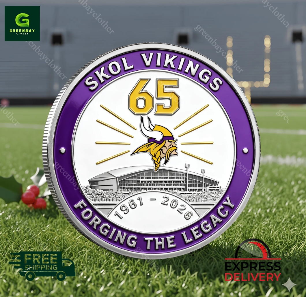 Minnesota Vikings 65th Anniversary Commemorative Coin Minnesota Vikings 65th Anniversary Commemorative Coin