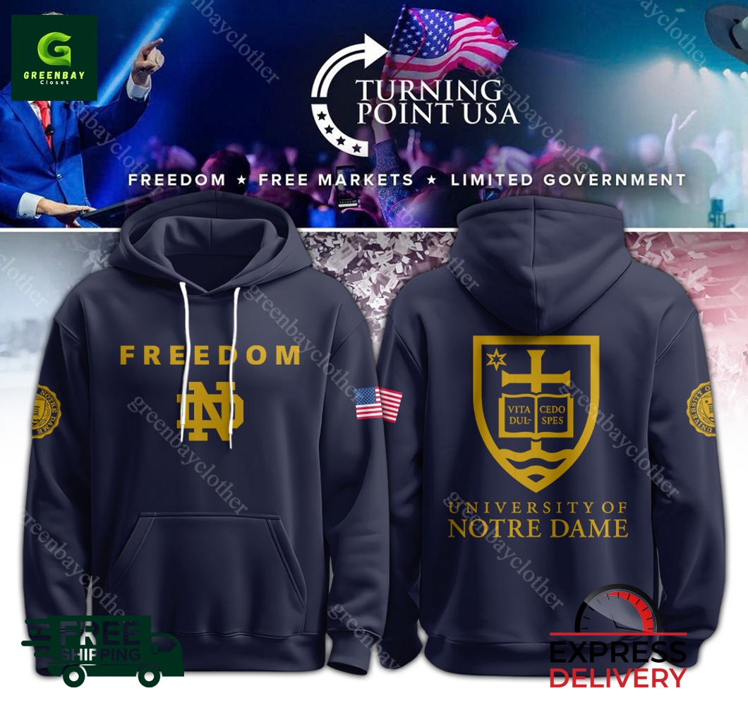 Notre Dame Campus Freedom Turning Point USA Hoodie Cap Notre Dame Campus Freedom Turning Point USA Hoodie Cap