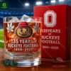 Ohio State Buckeyes 135th Anniversary Whiskey Glass